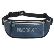 Fitness Buddy, waterbestendige heuptas voor hardlopen zonder stuiteren, met verstelbare heupriem voor outdooravonturen, reflecterende strip, slanke