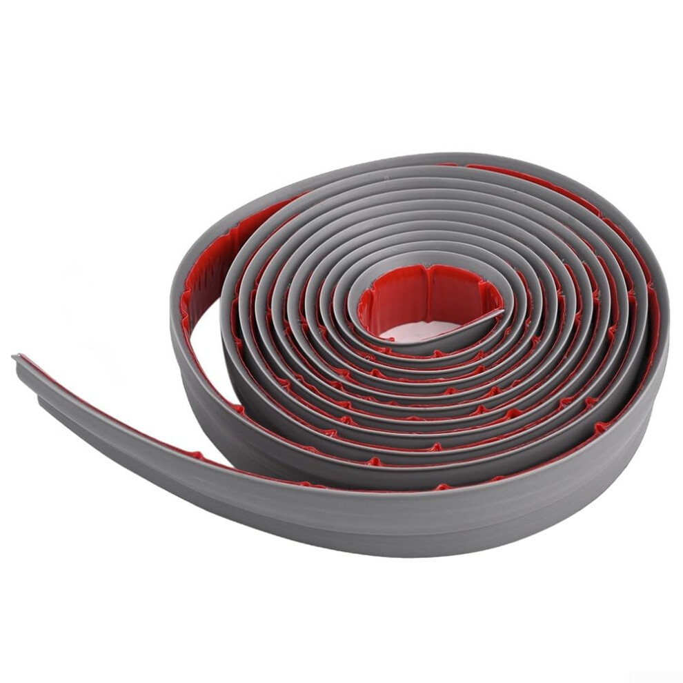 Seamless Carpet For Edge Strip 5M For 10Mm Floor Thickness Tpe Floor Transition Strip Dark Grey Hallways And Doorways 9323874521107