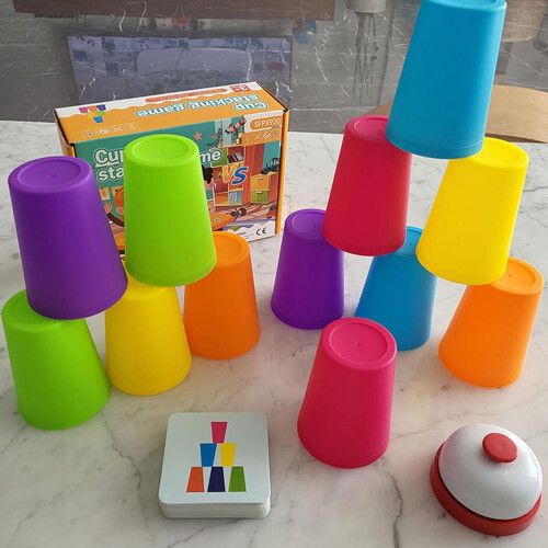 Stacking Cup Toys for Kids, Interactive Nesting Cups, Colourful Stacking Cup Set 1