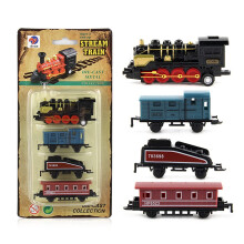 Mini Steam Train Model Toy, Retro Steam Train Toy Set, Retractable Simulation Steam Train Model Toy for Boys and Girls