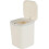 Portable Laundry Dispenser, Versatile Storage Container for Laundry Room Decor, Plastic Desktop Garbage Can with Space-Saving Design, White, 0.5 Gallo 1