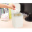 Portable Laundry Dispenser, Versatile Storage Container for Laundry Room Decor, Plastic Desktop Garbage Can with Space-Saving Design, White, 0.5 Gallo 4