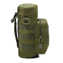 Marsupio tattico estremamente versatile per borraccia, compatibile con sistema MOLLE e dotato di sgancio rapido per un comodo utilizzo all'aperto.