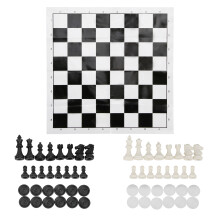 Jeu d'échecs portable pour tous les âges, pièces d'échecs Staunton Design pour une expérience de jeu optimale, échiquier pliable, léger et