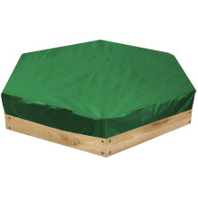 Rainproof Sandbox Cover for Garden, Adjustable Drawstring Waterproof Cover for Outdoor Sandbox, Dark Green Waterproof Sandbox Cover