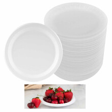 Lekvrije schuimrubberen schaal, extra sterk 6-inch bord met isolatielaag, wegwerpbaar magnetronbestendig servies met diepe randen, afwasbaar