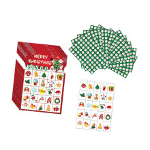 Bingo Cards for Winter Time, 24 Christmas Bingo Game Cards for Large Groups and Parties.