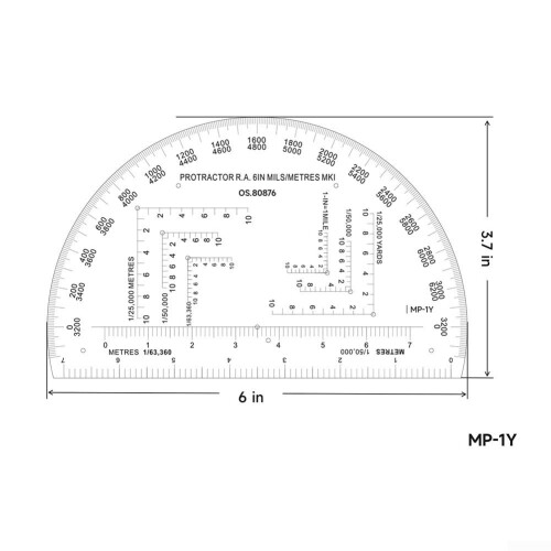 Geographic Coordinate Measuring Ruler Tool for School Education (MP1) 1