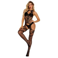 Sexy Lingerie Fishnet Body Net Tights Sleepwear Bodystocking Net Body Lingerie Catsuit Underwear Lingerie Mesh Tights Black
