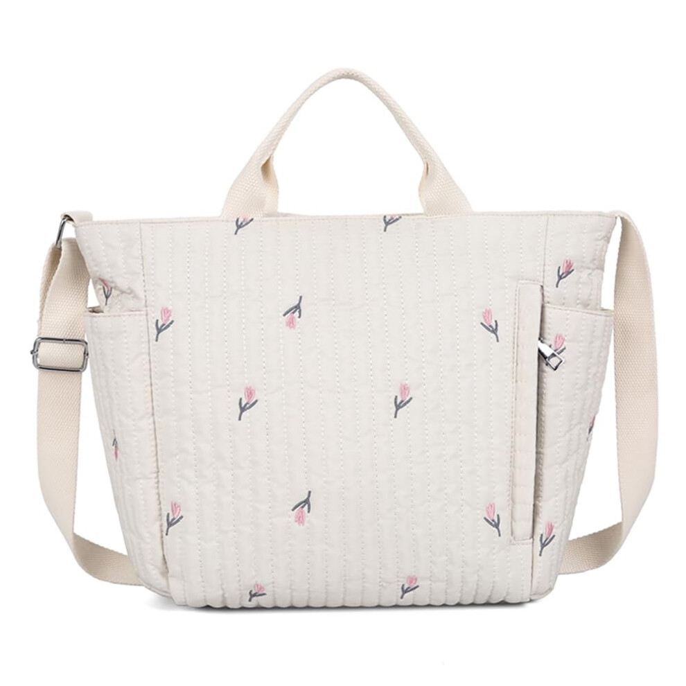 Cute Women's Large Capacity Shoulder Bag Cartoon Baby Diaper Bag with Adjustable Strap Mom Tote Women's Travel Handbag Crossbody Bag