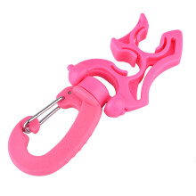 Clip porta tubo per immersioni subacquee, doppia capacità tubo, clip per doppio BCD per immersioni subacquee con fibbia a moschettone per accessori