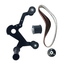 Portable Belt Sander Attachment For Handheld Grinder Pipe Polishing Tool HeavyDuty Spring Quick Belt Change Metalwork