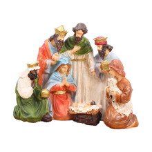 Christelijke Kerststal Sculptuur Heilige Familie Kerstkamer