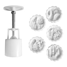 Elegant patroon reliëf Mooncakes schimmel mooie handpers gebak