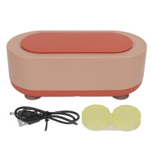 Limpador ultrassônico com absorção de impacto e redução de ruído, com limpeza profunda e vibração de alta frequência para joias, óculos e