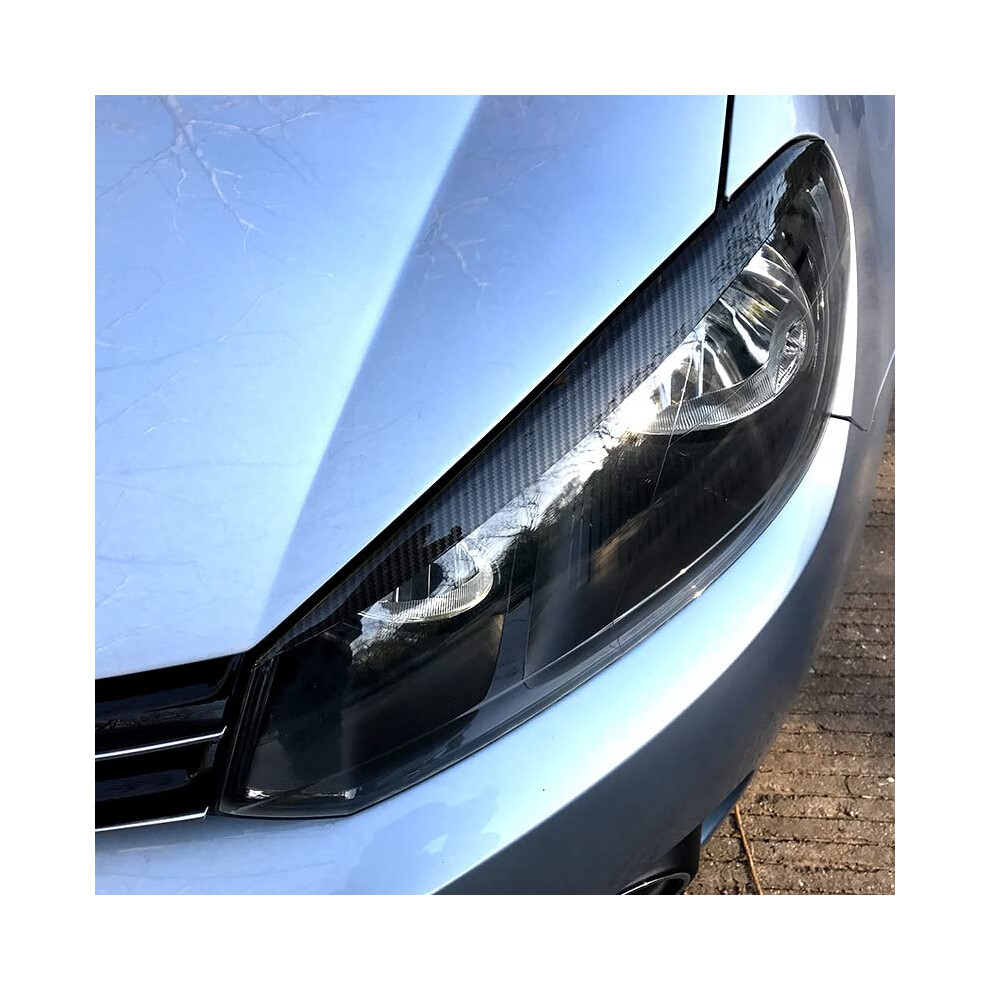 Car Headlight Eyebrows Front Eyelid Trim Headlight Sticker For Mk6 Headlights 9339159755471