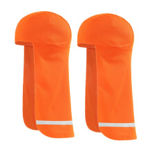 Cooling Breathable Skull Caps TwoPack For Men With Neck Shade MoistureWicking Cycling Caps Sun Protection Orange