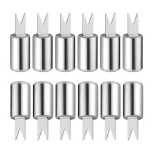 12 Stuks Maïskolven Gaffel Rvs Spiesjes Voor Bbq Picknicks En