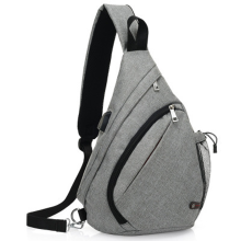 Speciale linnen crossbody schoudertas, verstelbare schouderriem, duurzaam en lichtgewicht, unieke vorm voor extra comfort, reflecterende strip,