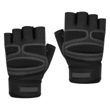 Performance Plus: Guantes de entrenamiento con cierre ajustable y tejido transpirable, guantes de fitness con almohadilla de gel para hombres y