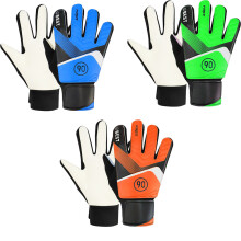 Guantes de portero de fútbol para niños, resistentes a la intemperie con malla elástica transpirable, material seguro y resistente para un