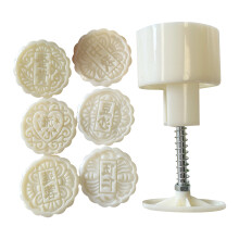Ronde Mooncakes-vorm Handige handgeperste gebakvorm met 6