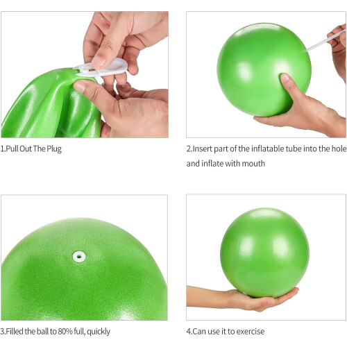 Μπάλα Pilates για γυμναστική πυρήνα, μίνι μπάλα γιόγκα με αντιολισθητική επιφάνεια, 2