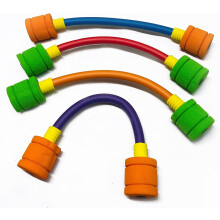 Jeu de croquet en mousse colorée pour enfants, jeu classique de jardin pour développer la motricité et la coordination, arceaux flexibles et