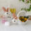 Multifunctionele geweven picknickmand Stevige plastic bloemen- 6