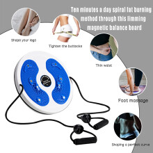 Acessório de Fitness: Disco Magnético para Torção da Cintura com Massagem na Sola dos Pés para Queima de Calorias e Melhora da Postura