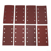 80 Pack Sanding Sheets For Mouse Sander 93 X 185 Mm PreDrilled Dust Extraction Holes Aluminum Oxide MultiGrit Set