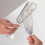 2 stuks champagne fluit beker elegante hartvorm goud omrande 6