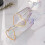 2 stuks champagne fluit beker elegante hartvorm goud omrande 5