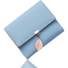 Minimalistische Damen-Geldbörse aus PU-Leder mit RFID-Schutz, elegantem Kartenfach mit Druckknopfverschluss für sicheres Münzfach, kompaktem
