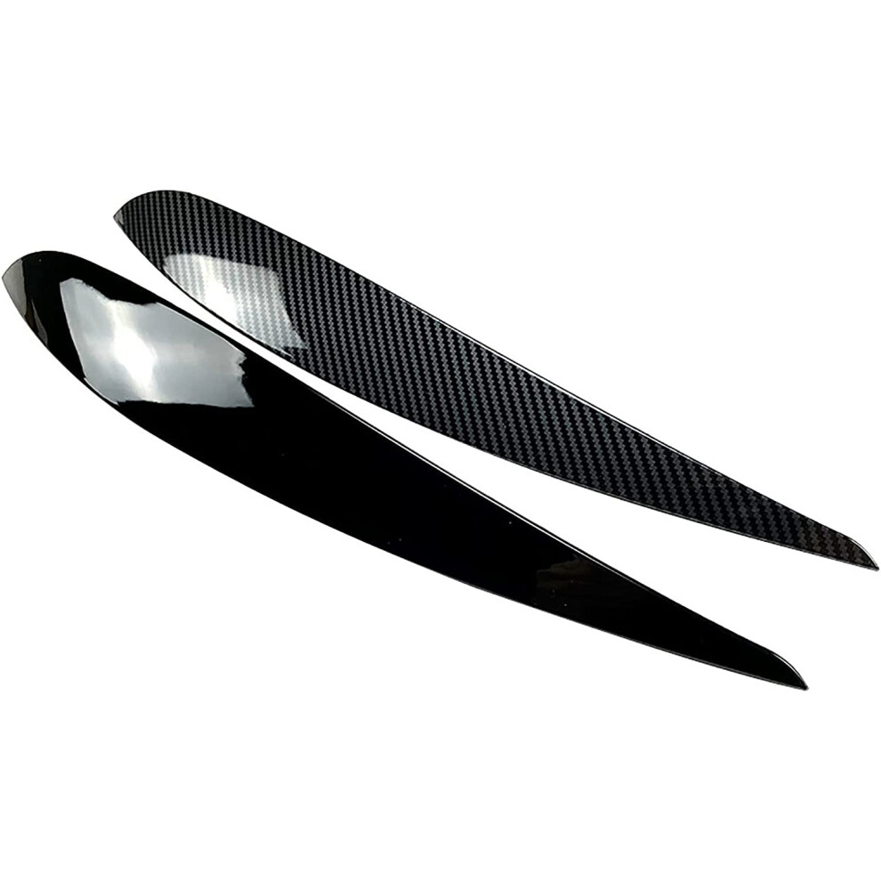 Glossy Car Headlight Eyebrows Eyelid Covers For Vw Polo 4 Mk4 9N 9N3 20052009 Black 9339159755617