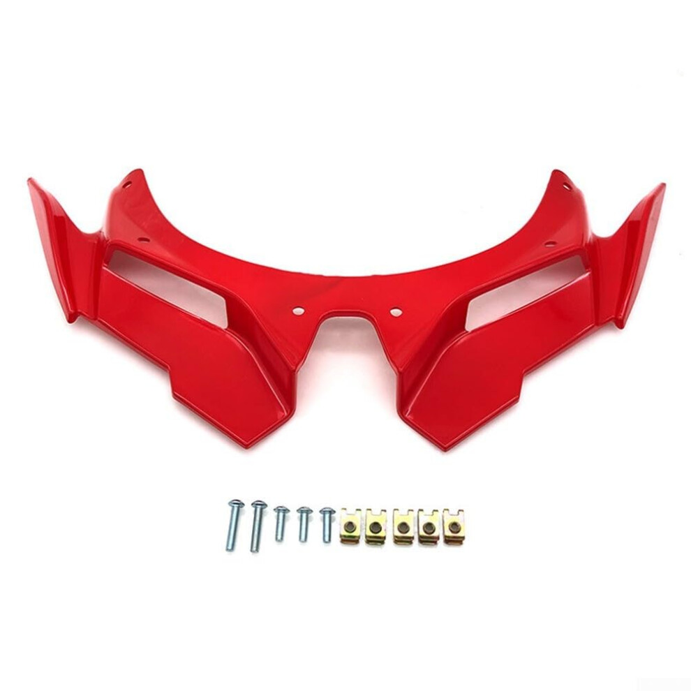 Front Fairing Spoiler Winglet, Abs Aerodynamic Wing For Speed Stability For Kawasaki Zx4r Zx25r Red 9339159755440
