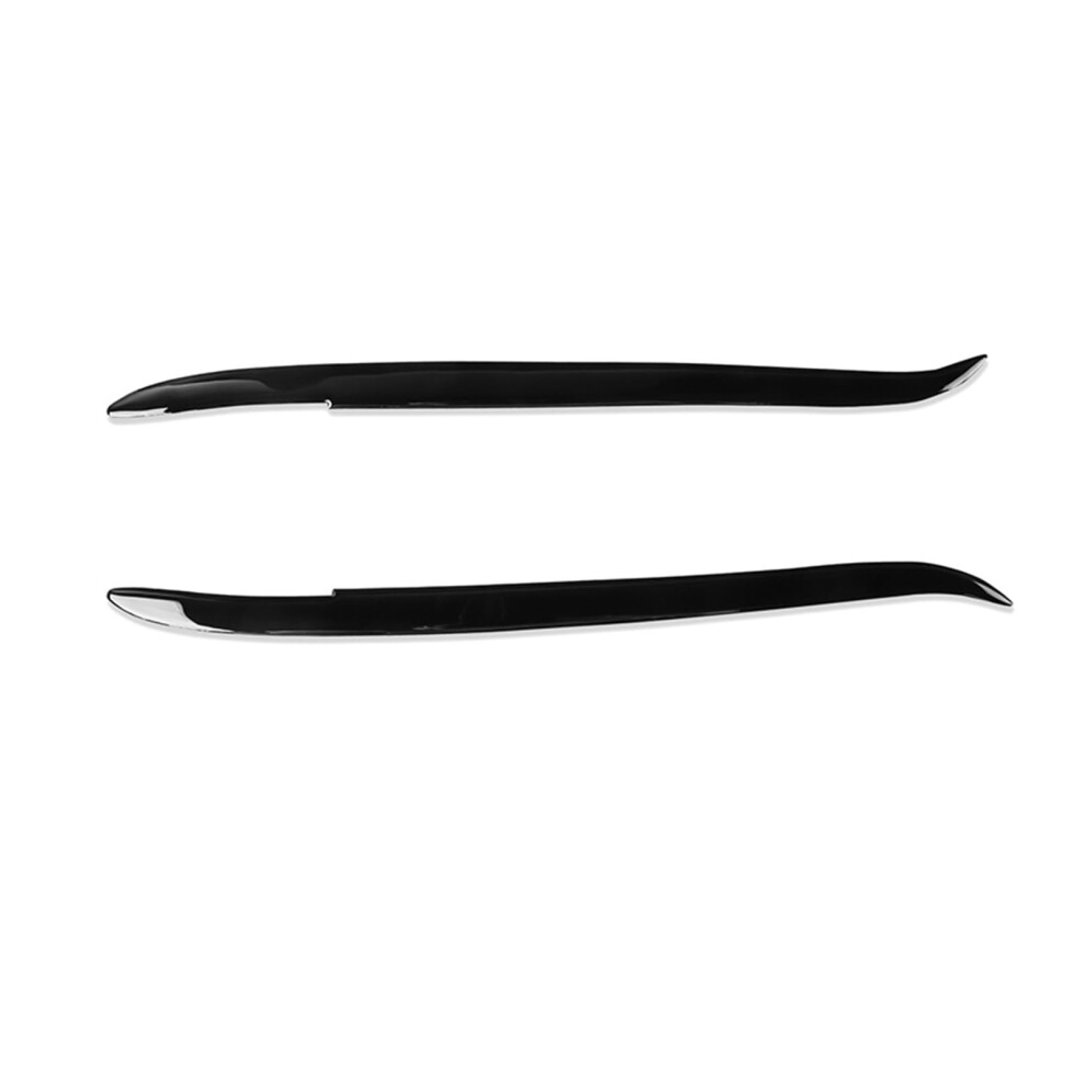 Glossy Headlight Eyebrows Covers For Bmw E39 5 Series 1995Â2003 Sleek Exterior Upgrade Black 9339159755730