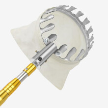 Fruit Picker Telescopic Handle Adjustable 400cm Storage Bag Included Easy To Assemble For Apple Pear Cherry Mango Orange