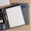 Leather A4 Conference Folder with Zipper Organizer Card Holder (Black) Ref: 4816 5