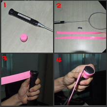 Antislip racketgrip, slipbestendige badminton overgrip met elastische eigenschappen, tennisracket grip tape geel, 10 stuks