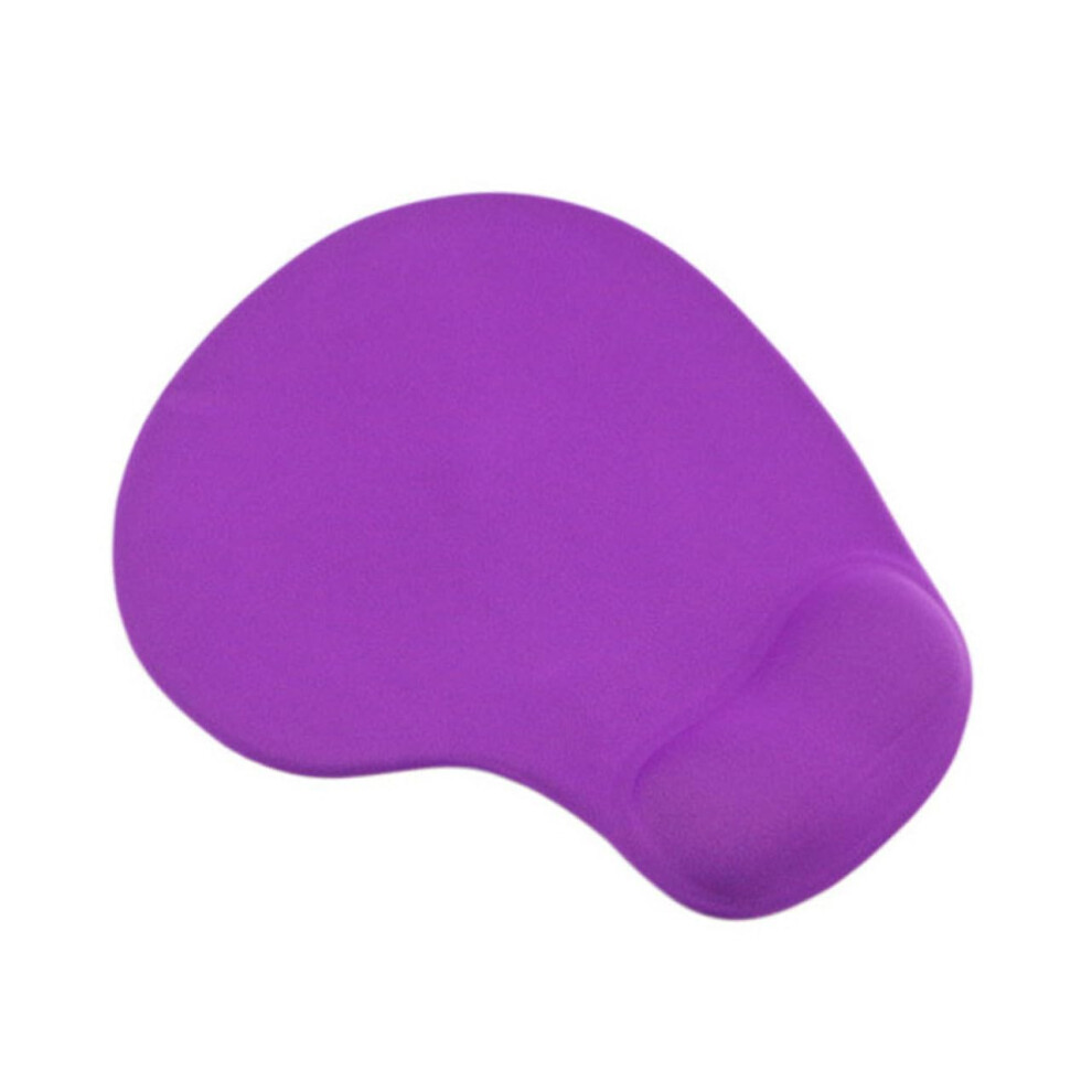 Ergonomic Nonslip Mouse Pad With Silicone Wrist Rest And Gel Wrist Support, Lightweight Computer Mouse Pad Purple 9323874523224