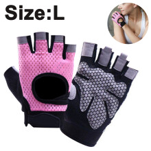 Guantes de fitness flexibles, guantes de entrenamiento transpirables, con protección completa de la palma, tejido elástico y protección