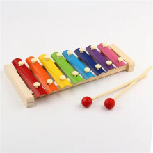 8Tone Professional Wooden Xylophone Percussion Instrument for Beginners – Easy to Play (B)