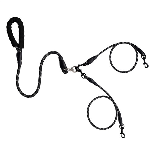 Split Dog Leads, Double Ended Dog Cable, No Tangling Pet Walking Cable Ref: 4139