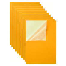 Adhesive Felt Sheet 10 Pcs Peels and Stick Sheets A4 Size Yellow For Art And Craft Making