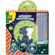 SES CREATIVE 3-in-1 Activity Glow-in-the-Dark Colouring Book - 00118