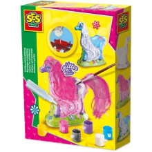 Ses Creative Children's Glitter Hair Horses Casting And Painting Set 01272