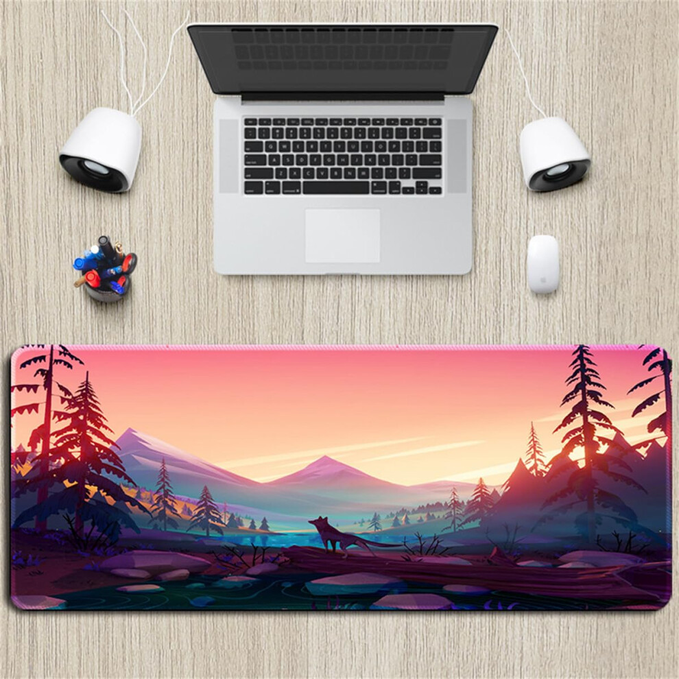 Gaming Mouse Pad 700X300mm Canyon Print Antislip Base Keyboard And Laptop Compatible 9119770239600