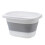 Collapsible Plastic Laundry Basket Grey Large Folding PopUp Laundry Bin Dirty Clothes Bathroom Container 1