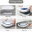 Collapsible Plastic Laundry Basket Grey Large Folding PopUp Laundry Bin Dirty Clothes Bathroom Container 5